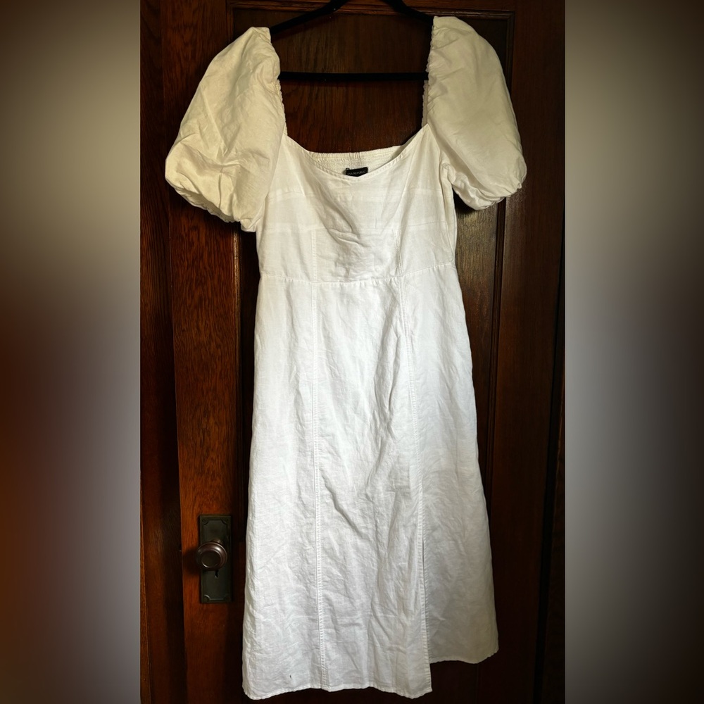 Banana Republic White Midi Dress